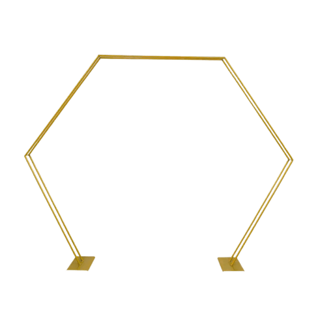 Ceremonie hexagon goud